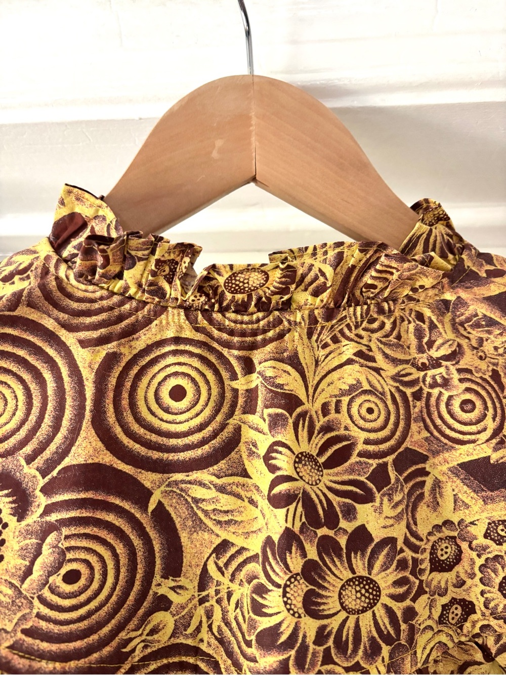 Ulla Johnson Letty Ruffle Short Sleeve Blouse Amber Top Size 2 | XS - Picture 13 of 16
